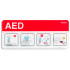 Philips AED Awareness Sign Placard - Red