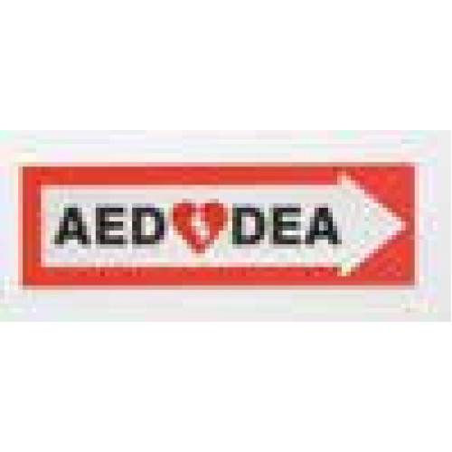 AED Directional Sign ( Right arrow)