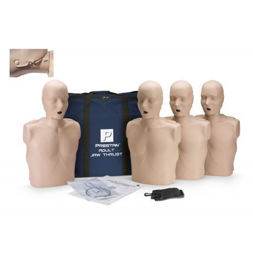 Prestan Professional Adult Training Manikin With Jaw Thrust Head 4-Pack (with Monitor)
