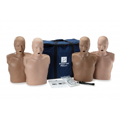 Prestan Professional Series Adult Training Manikin 4-Pack (with Monitor) 
