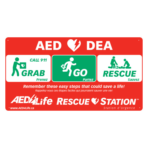 RescueStation™ Flat Sign