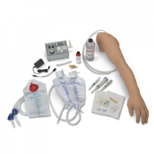 Life/form Advanced Venipuncture and Injection Arm with IV Arm Circulation Pump - Light Arm